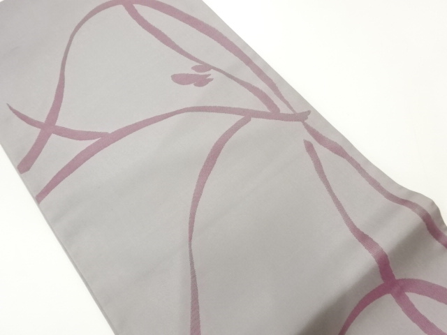 草葉模様織出し袋帯